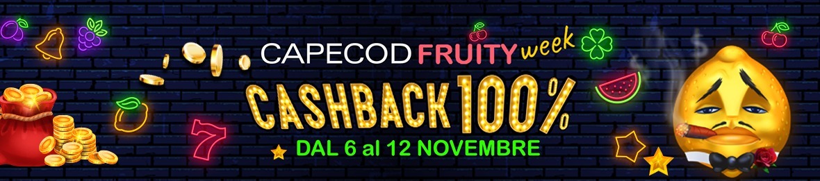 FRUITY WEEK – CASHBACK 100%