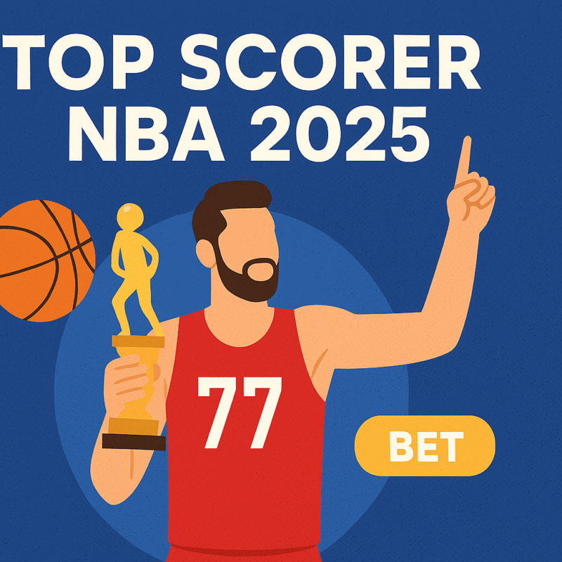 Grafica digitale in stile flat raffigurante un giocatore NBA che effettua un tiro, con sfondo playoff e quote scommesse in evidenza.