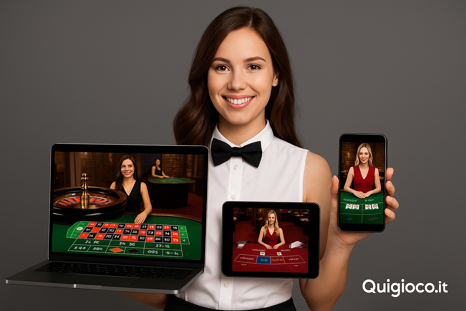 Casinò Live su Quigioco.it: con Croupier dal Vivo