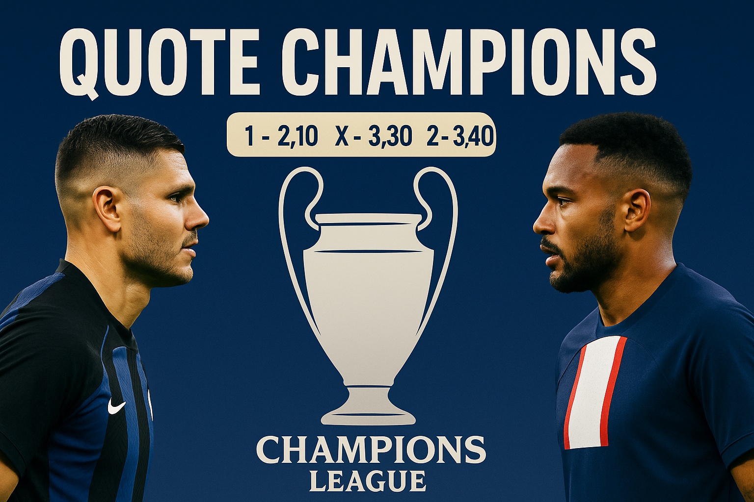 Quote Champions: Finale Inter vs PSG 2025