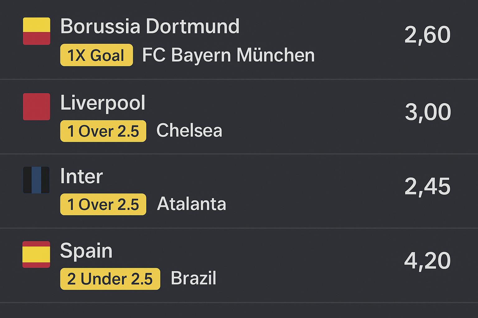 Combo nelle scommesse online alle giocate combinate