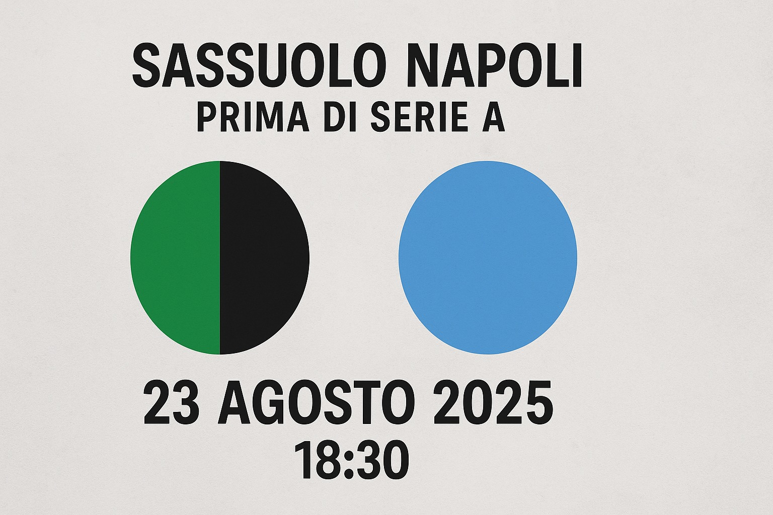 Sassuolo Napoli prima di Serie A: esordio dei campioni d’Italia