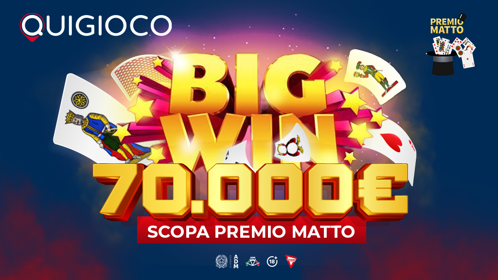 Vincita Scopa Premio Matto: la storia della vittoria su QuiGioco.it