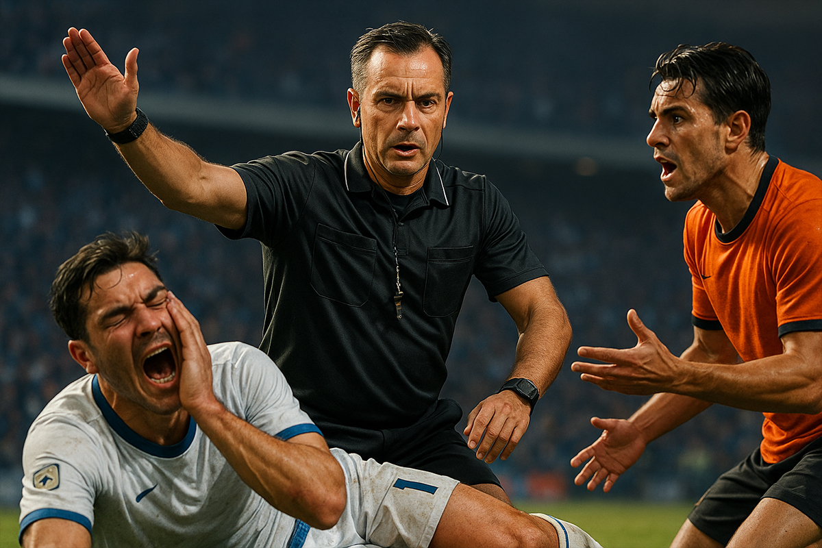 Errori arbitrali e simulazioni: il vero problema del calcio moderno