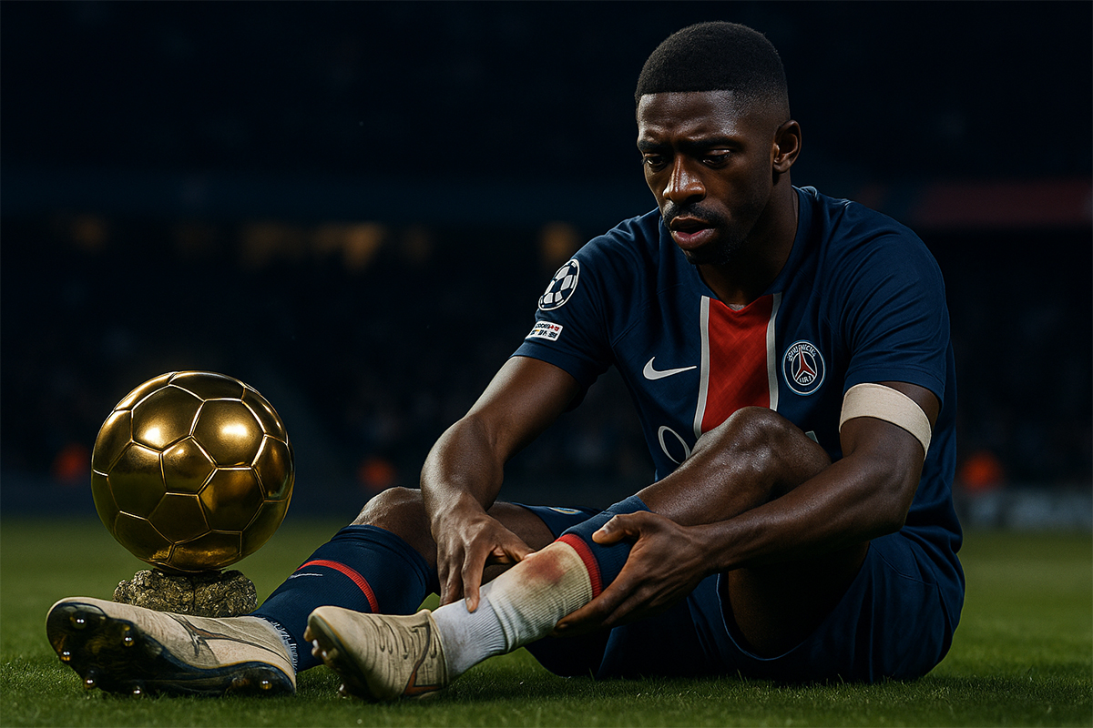 Pallone d’oro Dembélé: la maledizione degli infortuni al Psg