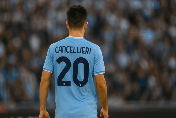 Foto di Cancellieri di spalle durante una partita, utile per approfondimenti sull’Infortunio di Cancellieri