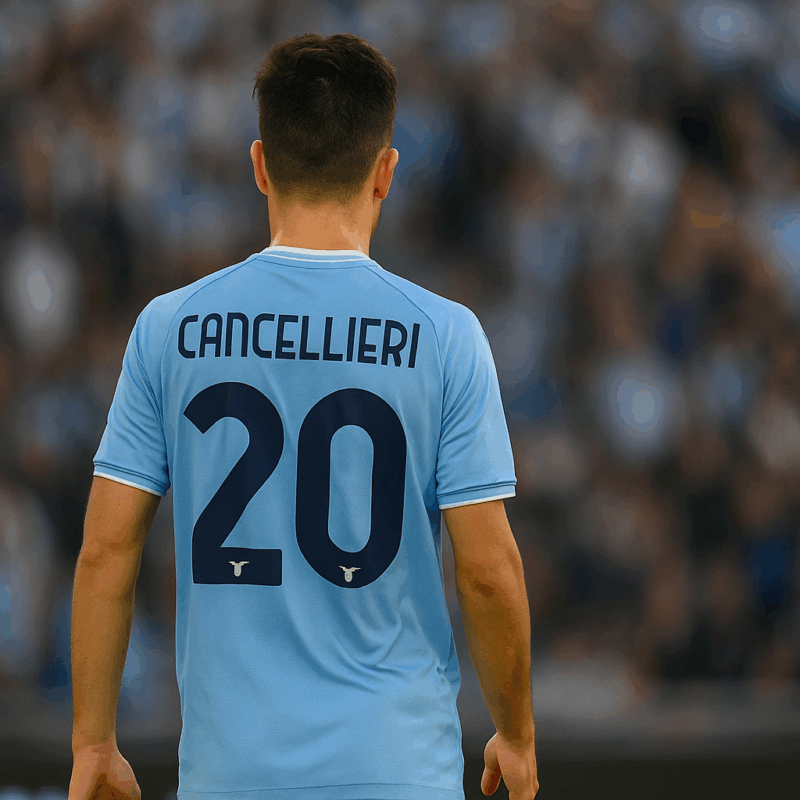 Foto di Cancellieri di spalle durante una partita, utile per approfondimenti sull’Infortunio di Cancellieri