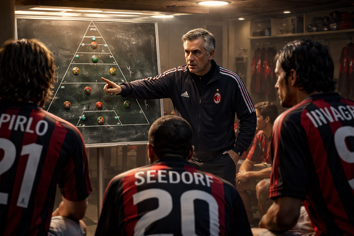 Albero di Natale Ancelotti: il modulo che cambiò il Milan