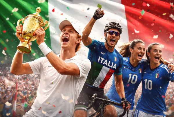 Migliori momenti sport italiano 2025 con atleti azzurri vincitori nel tennis, pallavolo e ciclismo