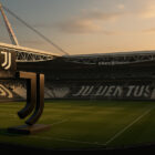Allianz Stadium della Juventus in rendering 3D iperrealistico, simbolo del valore Juventus e degli asset infrastrutturali del club