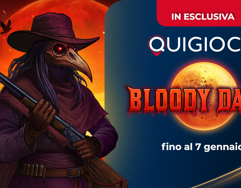 Bloody Dawn in esclusiva su Quigioco.it, slot Pragmatic Play ambientazione western dark