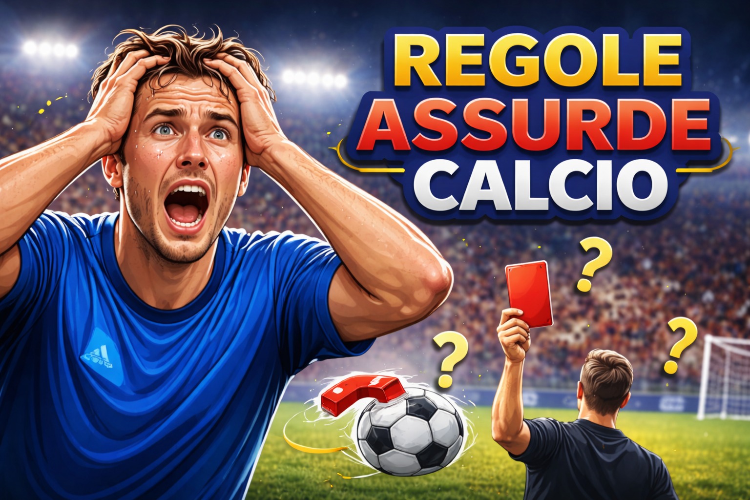 Regole assurde calcio: norme strane e casi incredibili