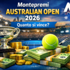 Montepremi Australian Open 2026: trofeo, campo da tennis e premi in denaro