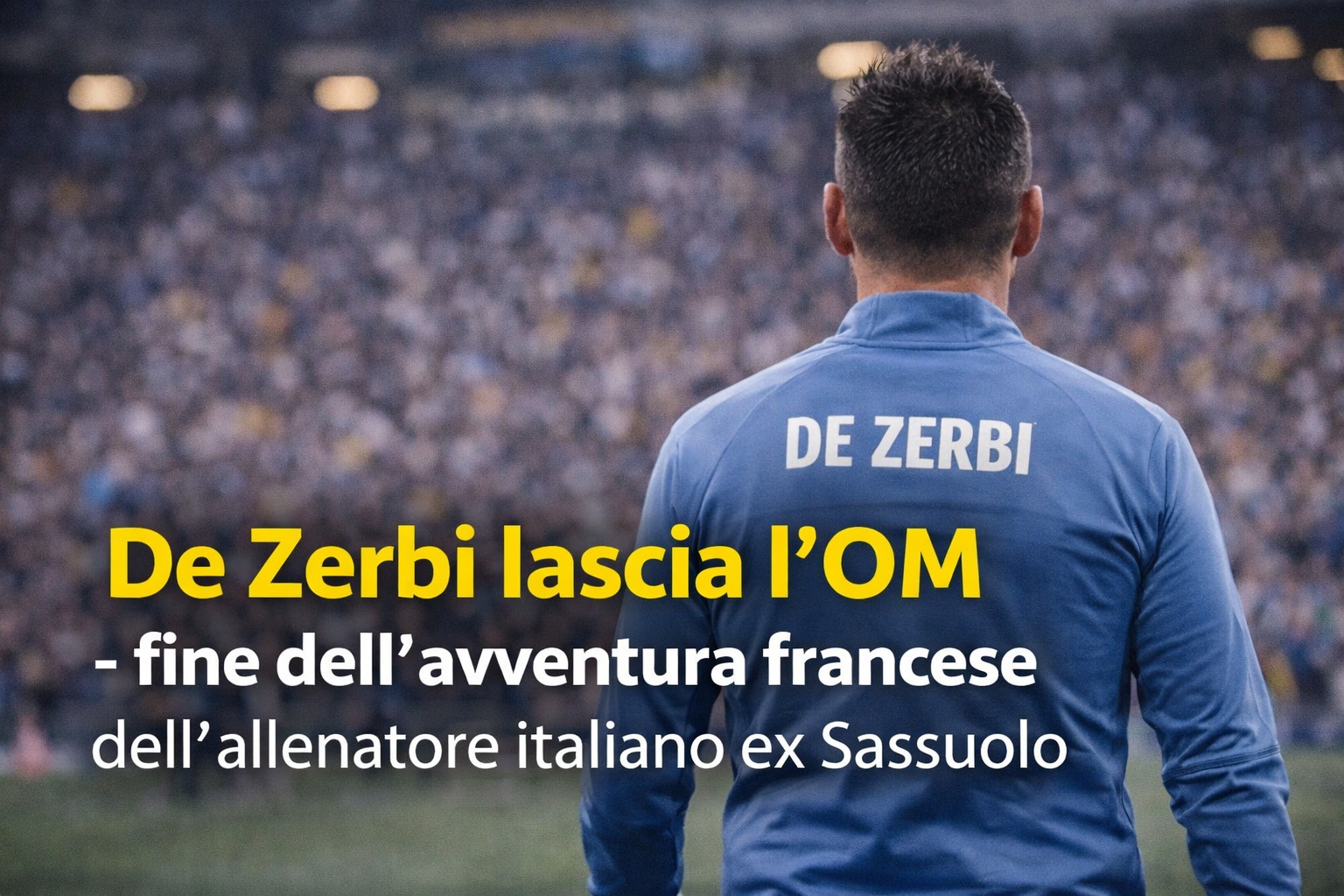 De Zerbi lascia l’OM: fine dell’avventura a Marsiglia