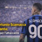 Gianluca Scamacca con maglia Atalanta numero 90 e scritta Infortunio Scamacca Atalanta: Stop per l’attaccante