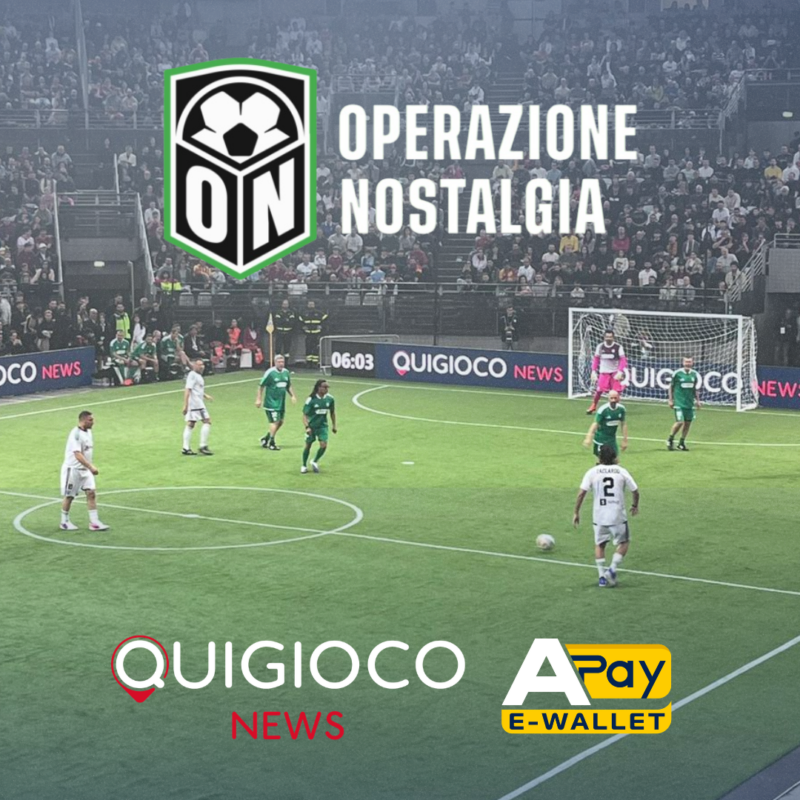 Operazione Nostalgia 2026 evento calcio con pubblico e Quigioco News in evidenza