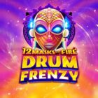 Slot 12 Masks Of Fire Drums Frenzy con maschera tribale e grafica colorata disponibile su Quigioco