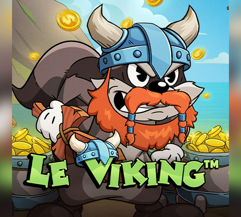 Slot Le Viking di Hacksaw con procione vichingo Smokey tra monete d’oro e nave vichinga