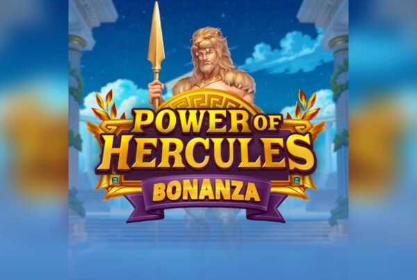 Slot Power of Hercules Bonanza logo ufficiale della slot online ispirata alla mitologia greca con Ercole e simboli dell’Olimpo