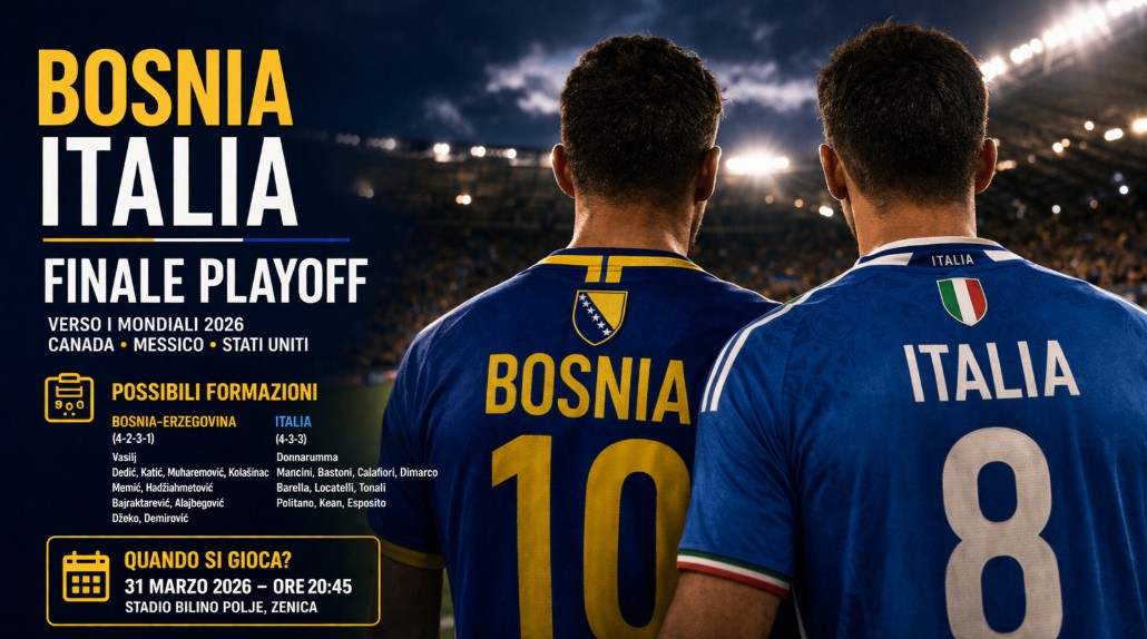 Bosnia Italia finale playoff: tutto sulla sfida