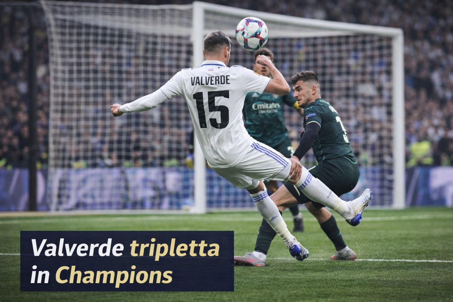 Valverde tripletta Champions: show contro il City