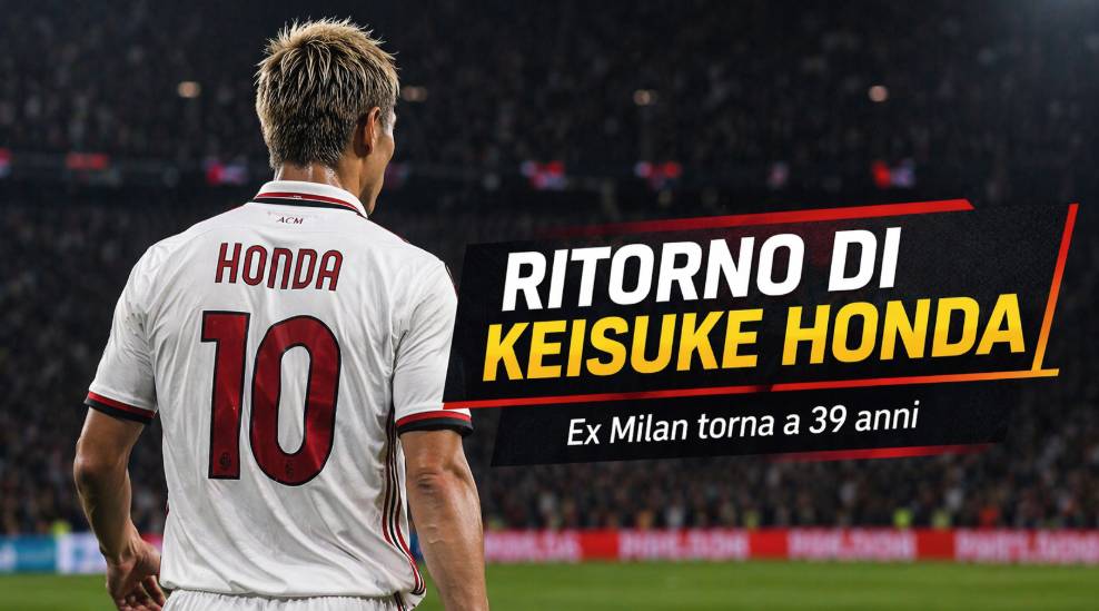Ritorno di Keisuke Honda: nuova sfida a 39 anni