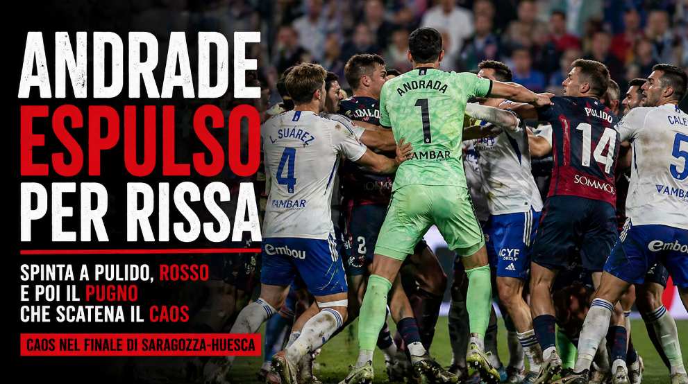 Andrade espulso per rissa: episodio shock in campo