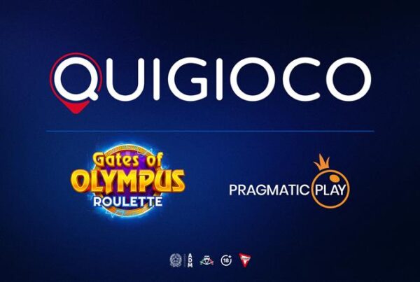 Gates of Olympus Roulette su Quigioco con logo Pragmatic Play e branding piattaforma