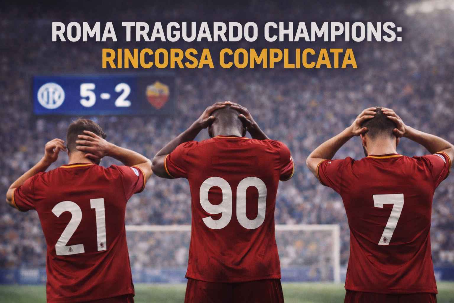 Roma traguardo Champions: crisi e rincorsa