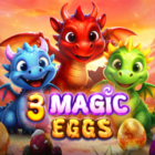 Slot 3 Magic Eggs con draghi colorati e ambientazione fantasy