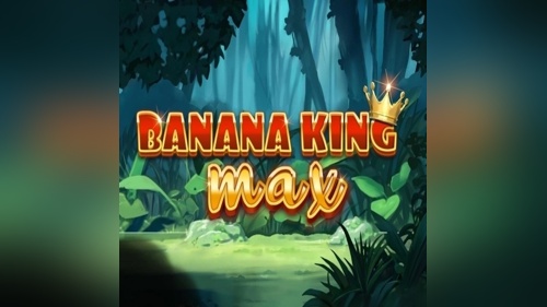 Slot Banana King MAX con logo del gioco e ambientazione jungle tropicale