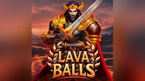 Slot Lava Balls con guerriero e ambientazione vulcanica tra lava e fuoco