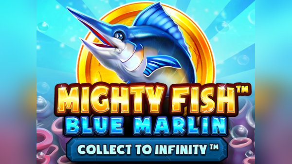Slot Mighty Fish Blue Marlin con marlin blu e ambientazione oceanica