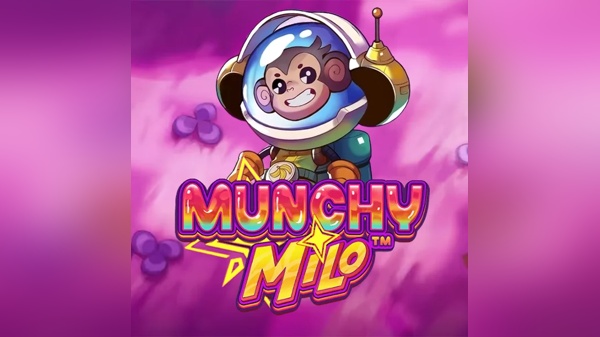 Slot Munchy Milo con scimmietta astronauta e ambientazione spaziale colorata