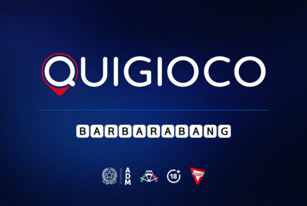 Barbara Bang su Quigioco con grafica promozionale dedicata ai nuovi titoli gaming online