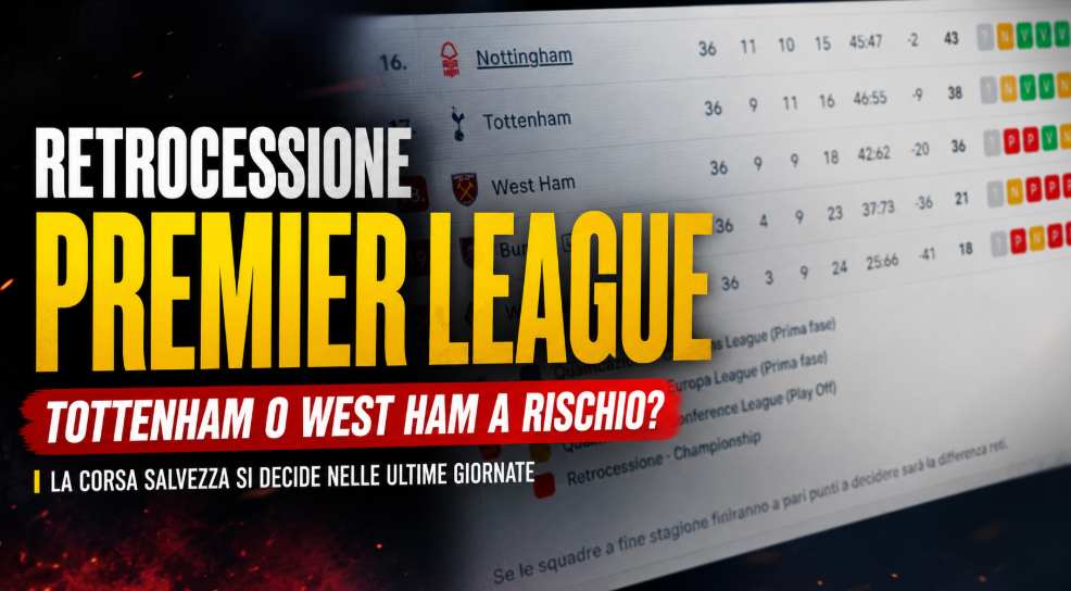 Retrocessione Premier League: Tottenham o West Ham?