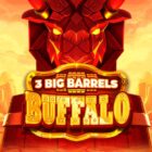 Slot 3 Big Barrels Buffalo con bisonte gigante, botti Bonus Hold and Win e ambientazione western tra le praterie americane