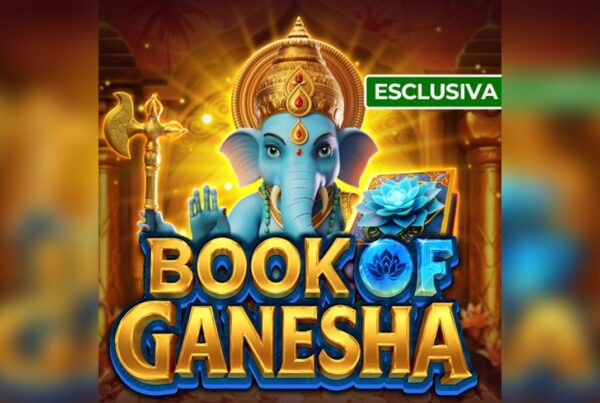 Slot Book of Ganesha con divinità indiana, simbolo Book e atmosfera sacra in esclusiva su Quigioco