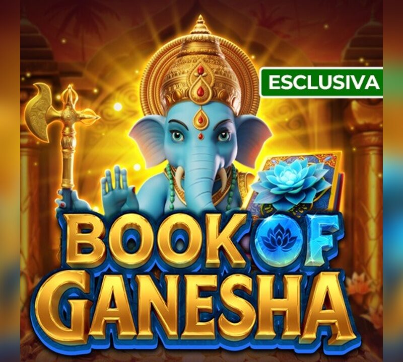 Slot Book of Ganesha con divinità indiana, simbolo Book e atmosfera sacra in esclusiva su Quigioco