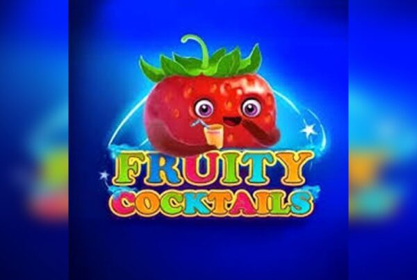 Slot Fruity Cocktails con fragola animata, cocktail tropicali e grafica colorata firmata Barbara Bang