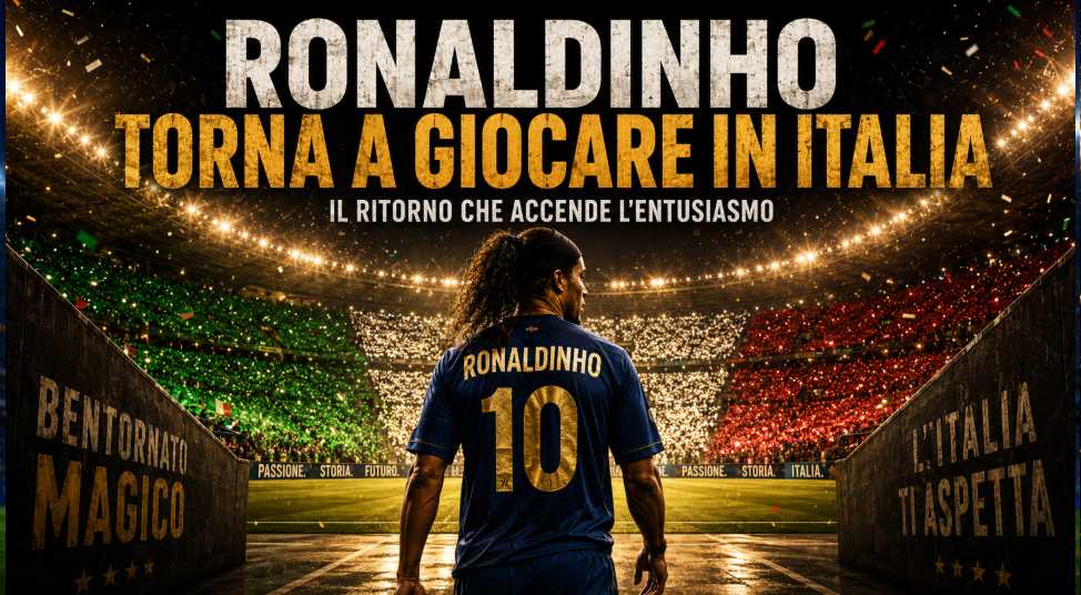 Ronaldinho torna in Italia: il Fenomeno riparte dalla Serie C