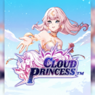 Slot Cloud Princess di Hacksaw Gaming con la principessa delle nuvole in stile anime, ambientazione fantasy tra cielo e nuvole, moltiplicatori progressivi e Free Spins.