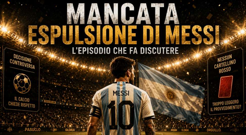 Mancata espulsione di Messi: scoppia la polemica