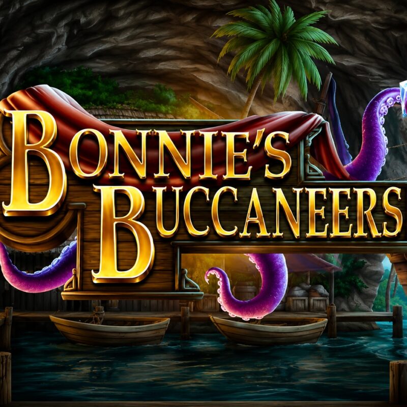 Slot Bonnie's Buccaneers di Kitsune Studios con ambientazione piratesca, tesori nascosti, moltiplicatori nei Vault e bonus Free Spins fino a 10.000x.