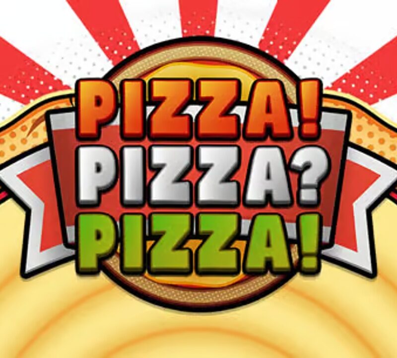 Slot Pizza Pizza Pizza di Pragmatic Play e Reel Kingdom con ambientazione culinaria, ingredienti della pizza, simboli denaro e Free Spins con Golden Wild.