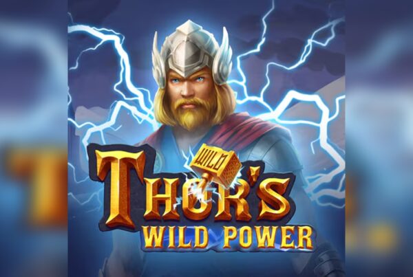 Slot Thor's Wild Power con il dio Thor tra fulmini e tempeste, Wild moltiplicatori, Free Spins e ambientazione ispirata alla mitologia nordica.