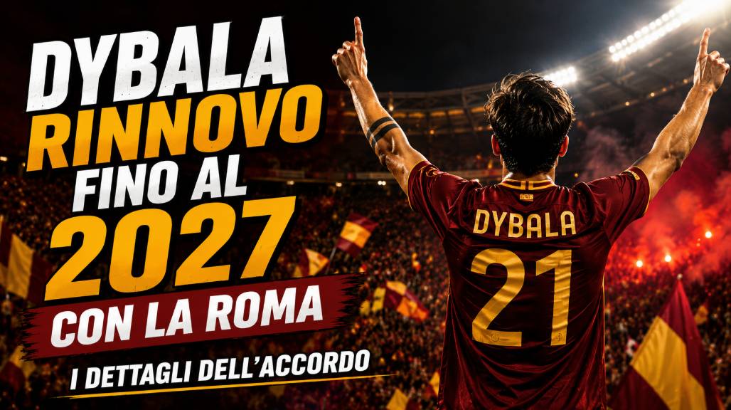 Dybala conferma rinnovo 2027: accordo con la Roma fino al 2027