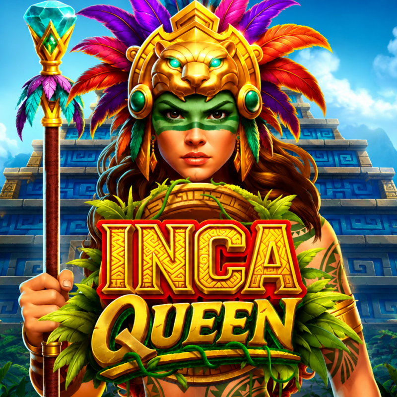 Slot Inca Queen di Pragmatic Play con regina Inca, tempio dell'antica civiltà, ambientazione sudamericana e funzioni Money Respin, Coin Respin e Frame Respin.
