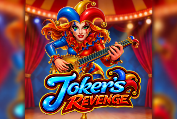 Slot Joker's Revenge di Pragmatic Play con giullare musicista, ambientazione circense e grafica colorata ispirata al mondo del circo, protagonista della funzione Free Spins.