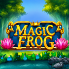Slot Magic Frog di WorldMatch con logo dorato, ninfee rosa e ambientazione fiabesca in una foresta incantata.